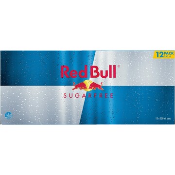 Red Bull Energy Drink Sugar Free Cans 250mL x 12 pack