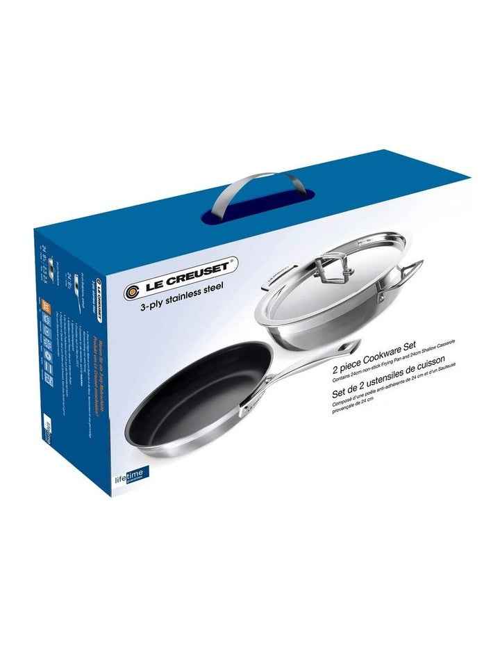 Classic 3-Ply 2 Piece Frypan Set in Stainless Steel