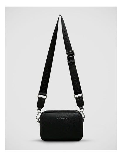 Plunder Crossbody Bag with Dual Straps in Black