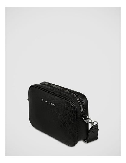 Plunder Crossbody Bag with Dual Straps in Black