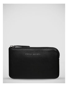 Smoke and Mirrors Zip Around Wallet in Black