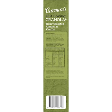 Carman's Gut Loving Granola Honey Roasted Almond & Vanilla 425g