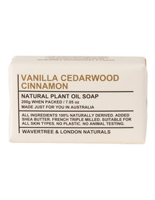 Vanilla Cedarwood Cinnamon Soap Bar