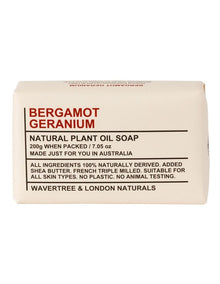 Bergamot Geranium Soap Bar