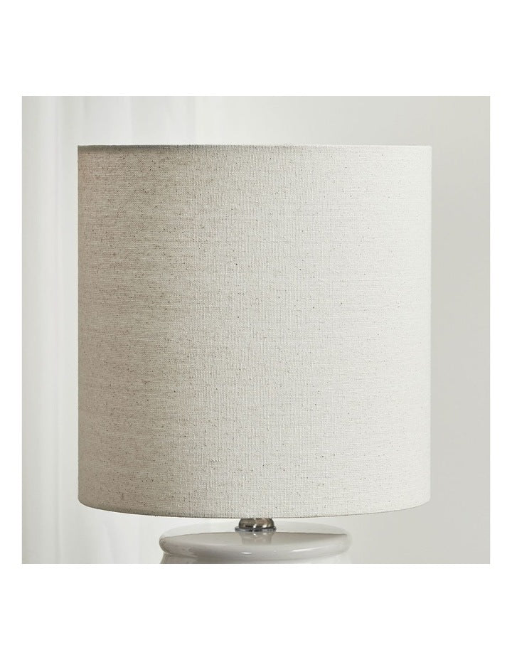 Florence Modern Ceramic Table Lamp 46cm in White