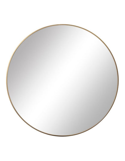 Linda Round Wall Mirror 90cm in Gold