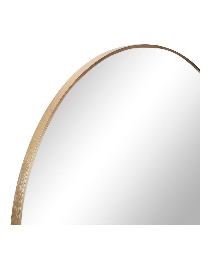 Linda Round Wall Mirror 90cm in Gold