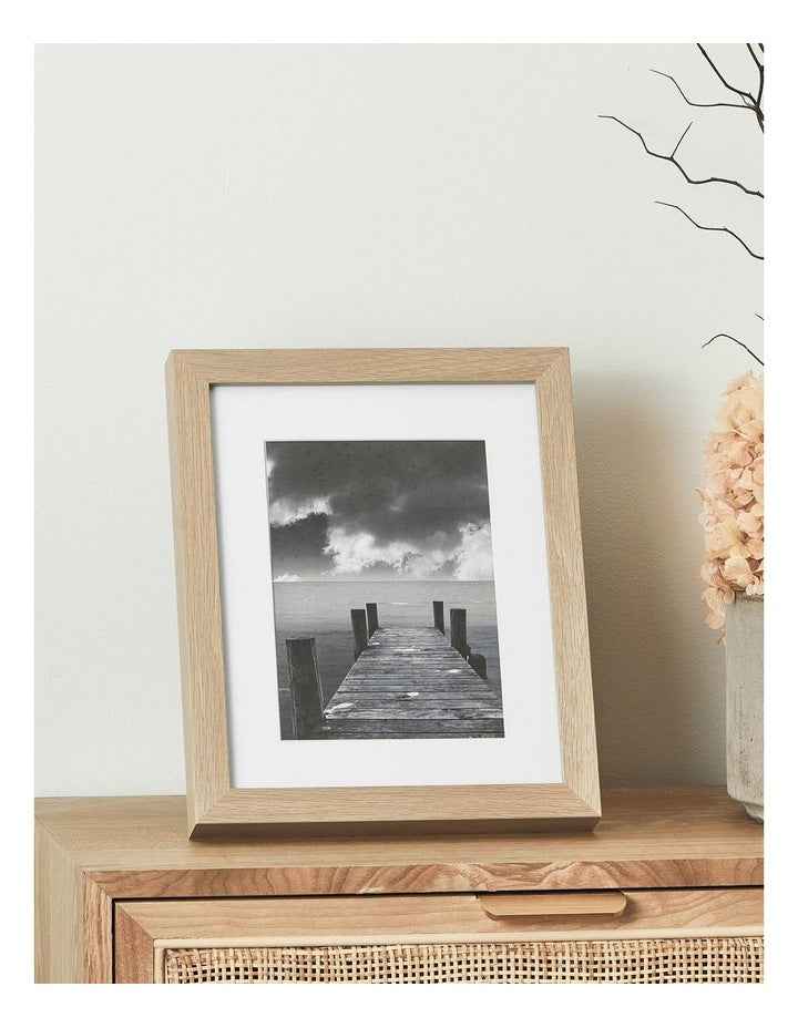 Set Of 4 20x25cm Matt to 13x18cm Oak Premium Paradise Wooden Photo Frame