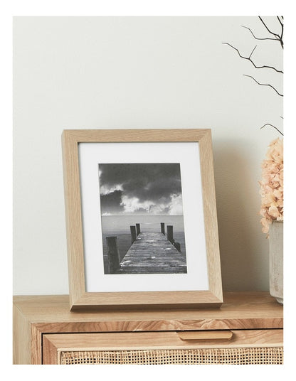 Set Of 4 20x25cm Matt to 13x18cm Oak Premium Paradise Wooden Photo Frame