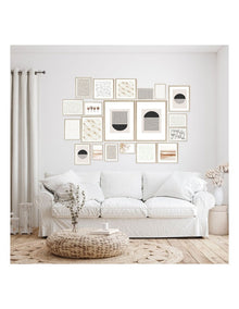 Instant Gallery Wall 20 Piece Frame Set in Oak