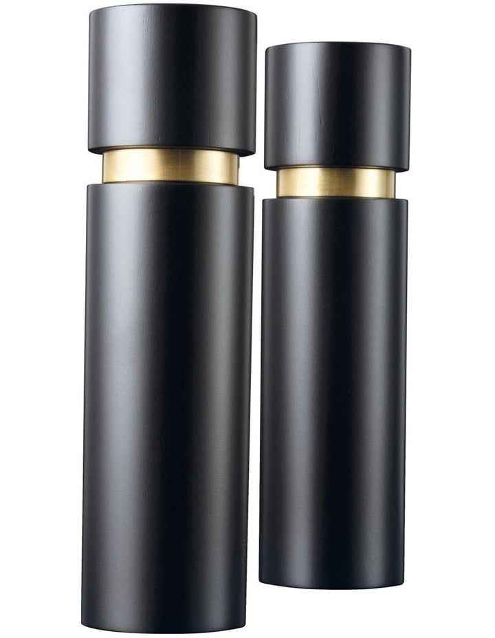 Salt & Pepper Mill Set in Black/Brass