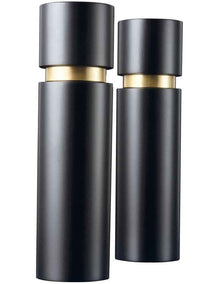 Salt & Pepper Mill Set in Black/Brass
