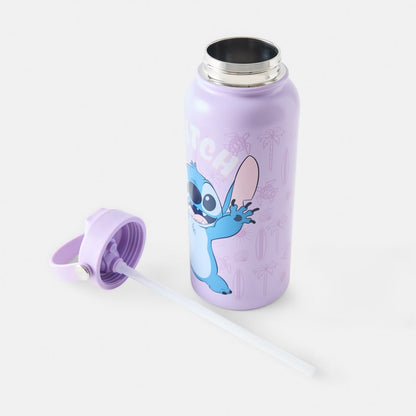 946ml Lilac Disney Lilo & Stitch Aloha Stainless Steel Cylinder Drink Bottle