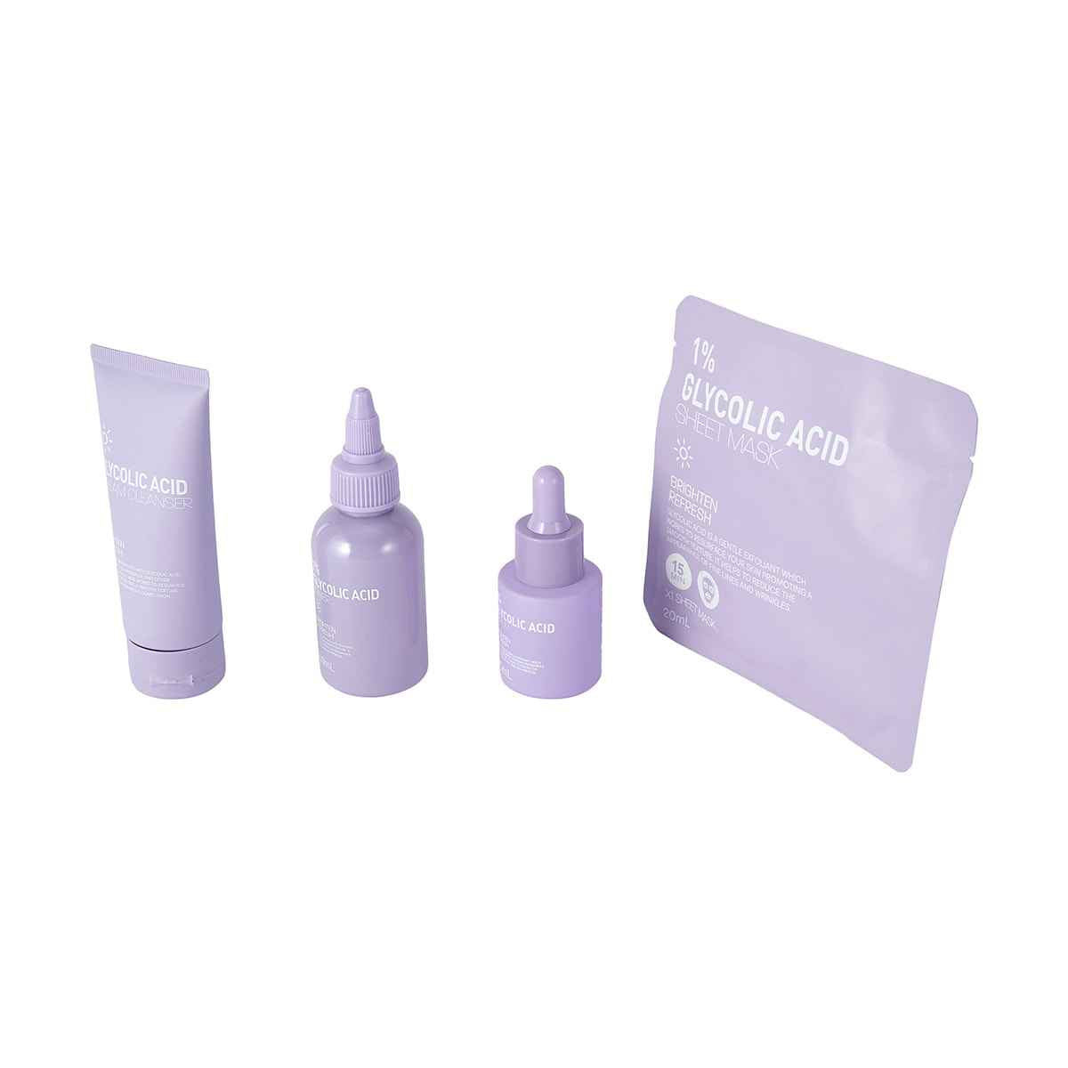 4 Piece Brighten and Refresh Set - Glycolic Acid