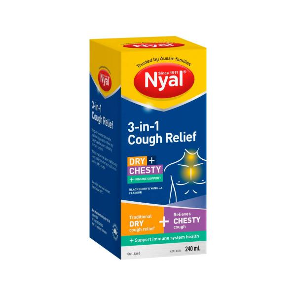 NYAL 3 IN 1 COUGH RELIEF 240ML