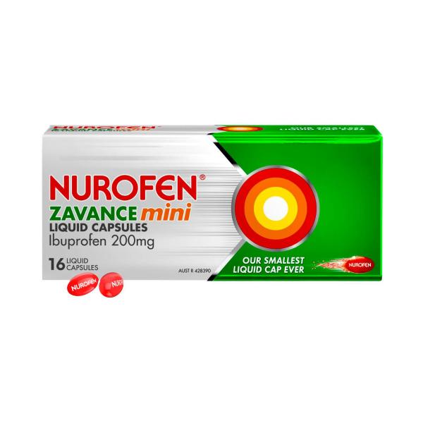 NUROFEN ZAVANCE MINI LIQUID CAPS 16PK