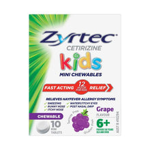 ZYRTEC KIDS CHEWABLE GRAPE 10PK