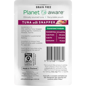 Ultimates Indulge Planet Aware Tuna With Snapper Wet Cat Food 85g