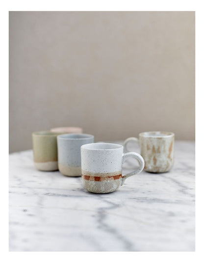 Solace Clay Mug With Reactive Glaze 350ml in Dove Speckle