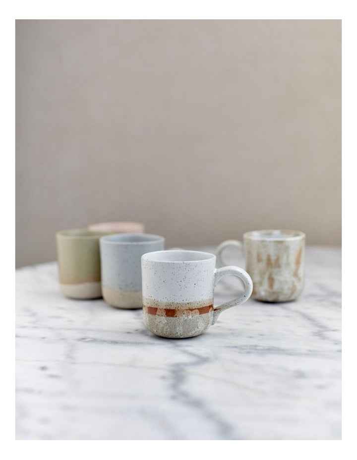Solace Clay Mug With Reactive Glaze 350ml in Dove Speckle