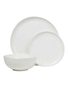 Shell New Bone China 12 Piece Dinner Set in White