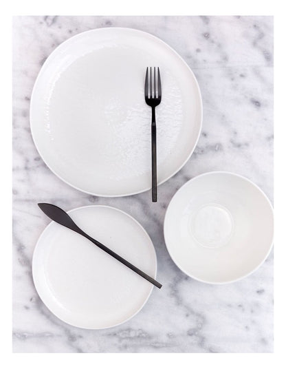 Shell New Bone China 12 Piece Dinner Set in White