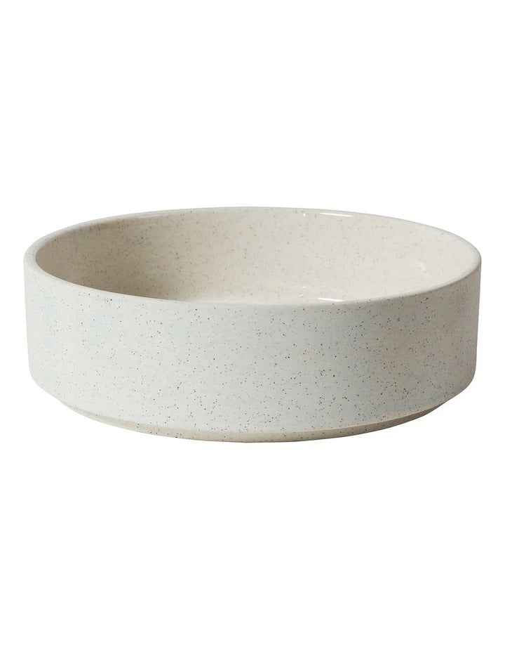 Form Dinner Set 12 Piece in White Speckle