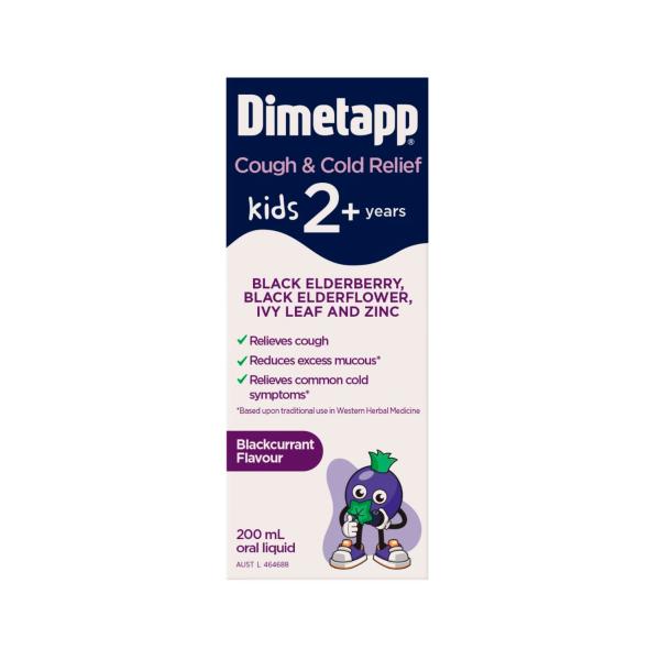 DIMETAPP COUGH COLD & FLU ELDERBERRY & IVY LEAF 200ML