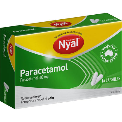 Nyal Paracetamol 500mg Capsules 16 pack