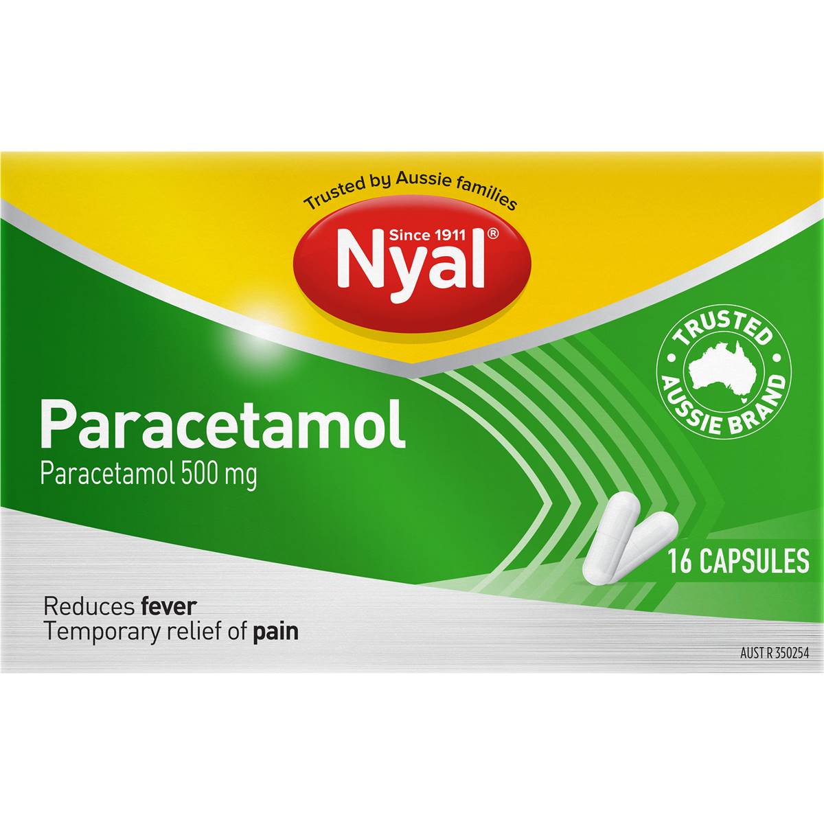Nyal Paracetamol 500mg Capsules 16 pack