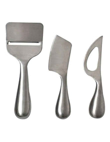 Fromage Cheese Knives 3 Piece in Silver