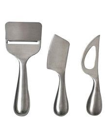 Fromage Cheese Knives 3 Piece in Silver