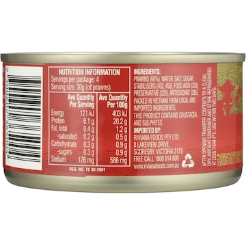 Riviana Baby Prawns 200g