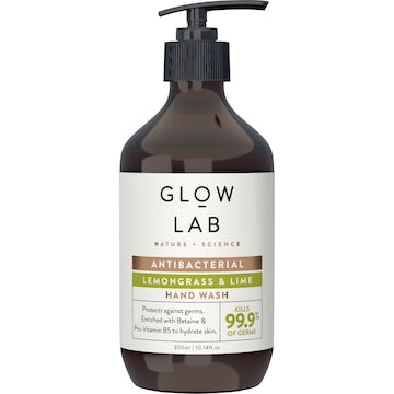 Glow Lab Lemongrass & Lime Hand Wash Anitbacterial 300mL