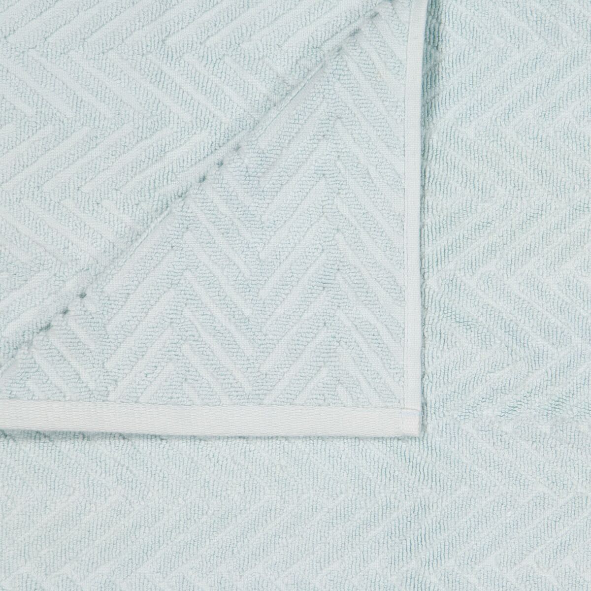 Chevron Cotton Bath Towel - Blue