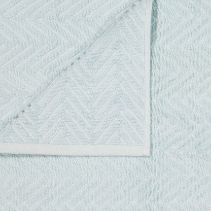 Chevron Cotton Bath Towel - Blue