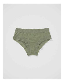 Sunnie Blossom Lace Cheeky Underwear in Green
