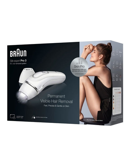 Silk Expert Pro 3 IPL Hair Removal System in White/Silver IPL3133