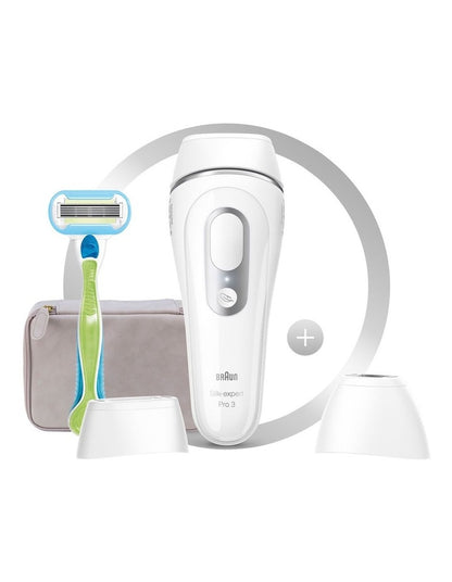 Silk Expert Pro 3 IPL Hair Removal System in White/Silver IPL3133
