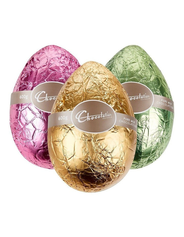 Milk Chocolate Large Assorted Foiled Egg 600g