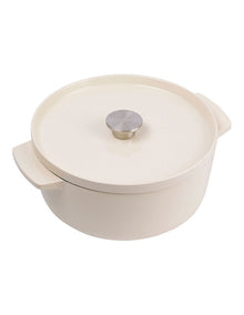 Covered Casserole 26cm/5.2L in Almond Cream