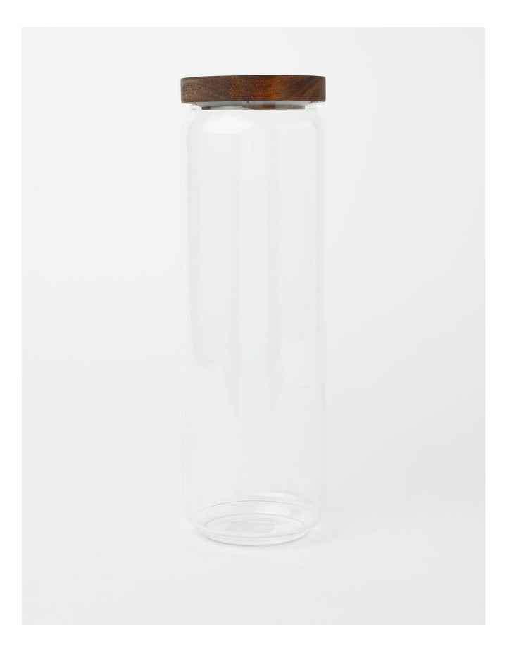 Storage Jar with Acacia Lid 1550ml in Bamboo/Glass