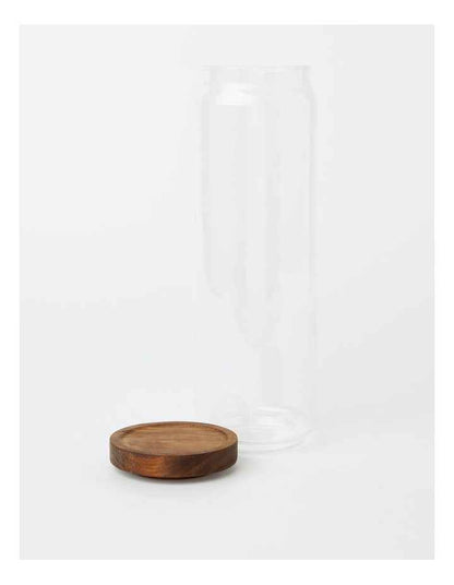 Storage Jar with Acacia Lid 1550ml in Bamboo/Glass