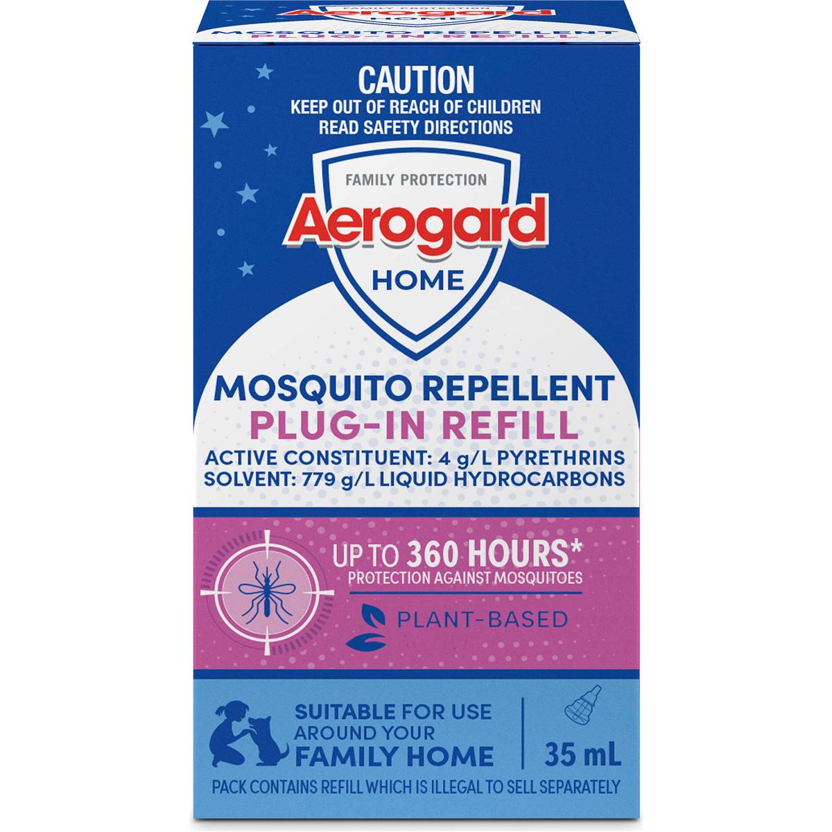 Aerogard Home Mosquito Control Plug-In Refill 35mL