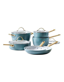 Padova 6 Piece Cookware Set Smokey Blue PFAS-free