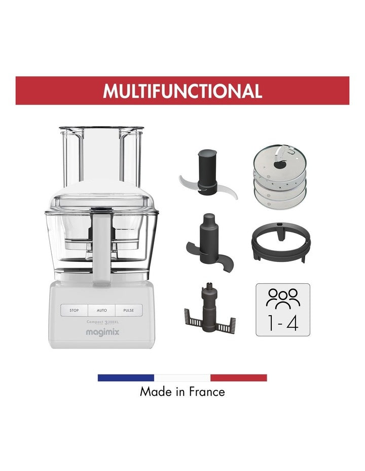 Food Processor 3200XL in White 18370AU