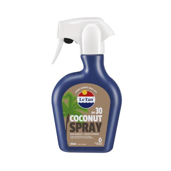 LE TAN SPF30 SUNSCREEN COCONUT SPRAY:250 ML