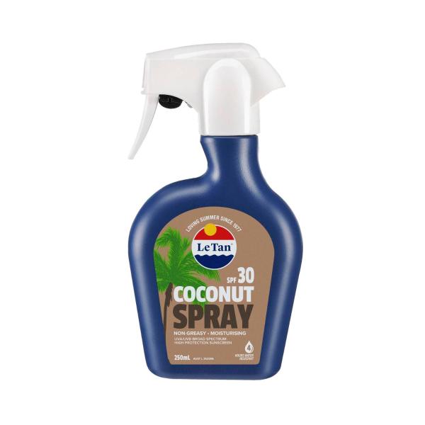 LE TAN SPF30 SUNSCREEN COCONUT SPRAY:250 ML