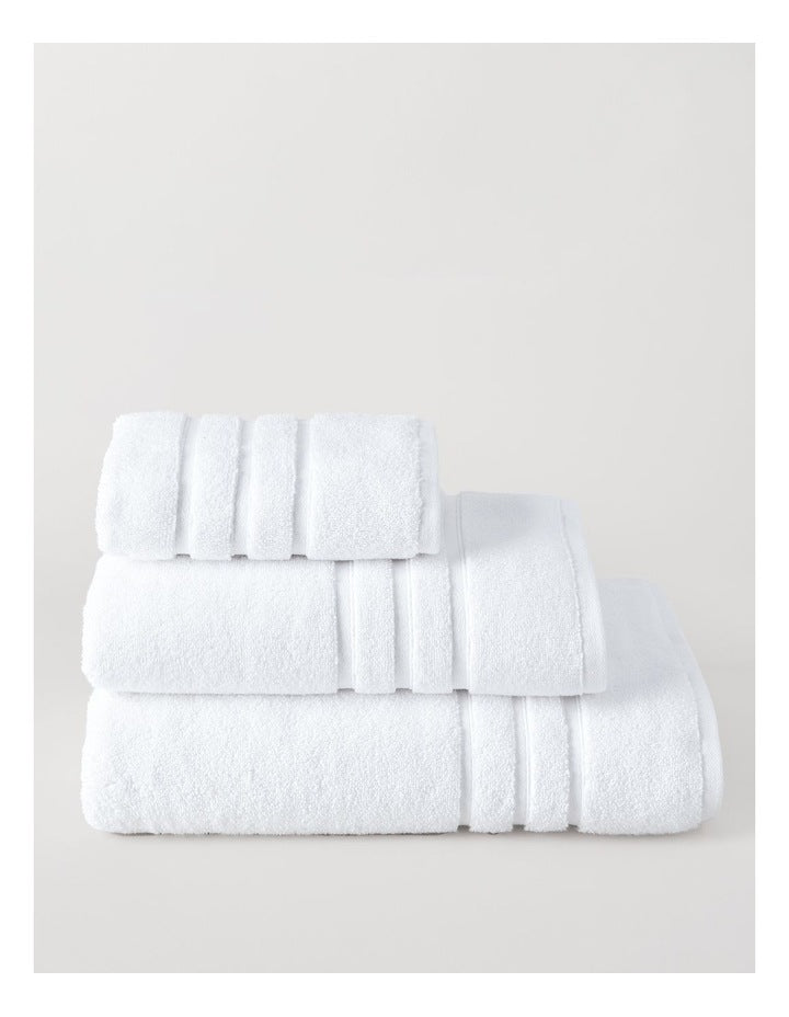 Super Plush Cotton Towels in White