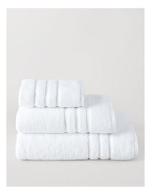 Super Plush Cotton Towels in White